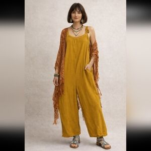 Madewell Lightestspun Tie Strap Wide Leg Jumpsuit